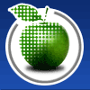Logo: ein Apfel in einem Kreis